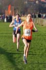 Rosie Smith (Durham City) leads the 2013 Durham Cathedral Relays senior womens race.